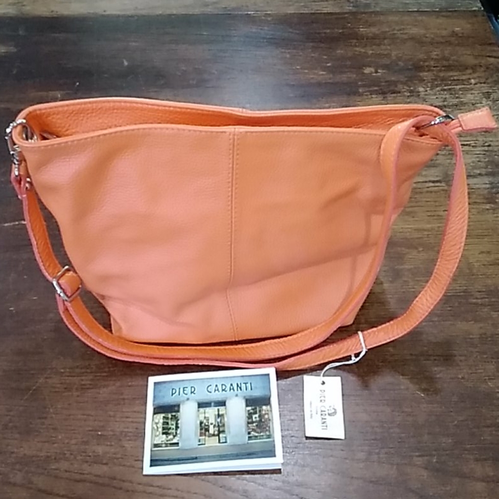 Pier Caranti Cross Body Leather Italian Handmaid